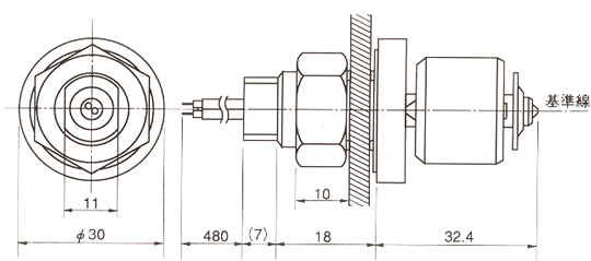 液位傳感器（水位傳感器）ESL-132、ESL-133尺寸規(guī)格