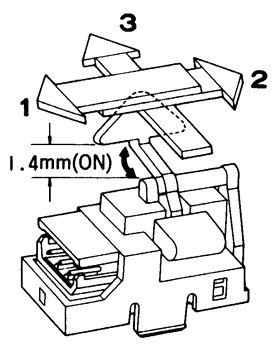 光電開關(guān)OS-5401固定口示意