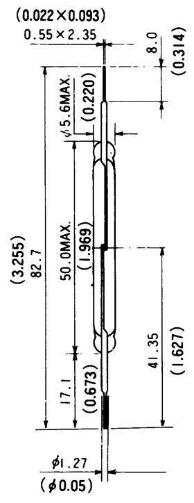 干簧管（磁性開(kāi)關(guān)/磁簧開(kāi)關(guān)）HYR-5006尺寸規(guī)格