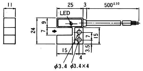 MS-5000接近傳感器（接近開關(guān)）尺寸