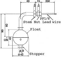 液位開關(guān)（液位傳感器/水位開關(guān)）RFS9-1尺寸規(guī)格